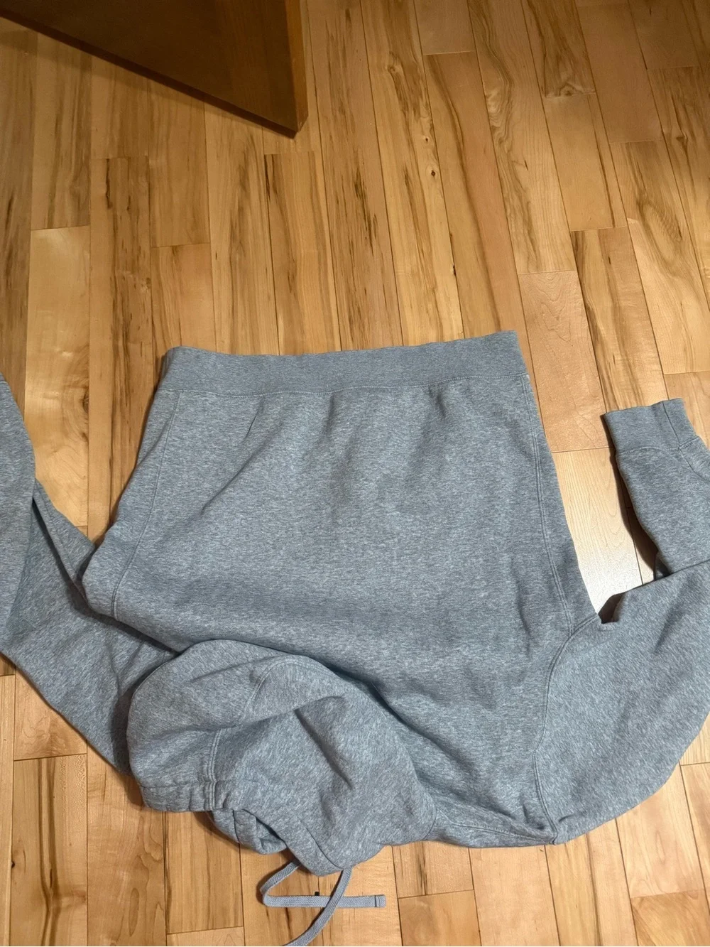 Nike Gray Hooded Pullover Sweatshirt with White Swoosh